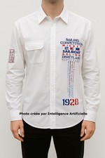 Disney Vetement Chemise blanche homme mickey 1928