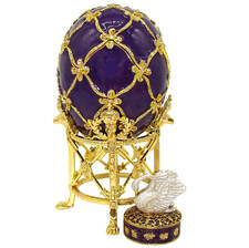 copie Oeuf Faberge egg/ Oeuf au Cygne/ oeuf Faberge egg/ Cadeau original mariage