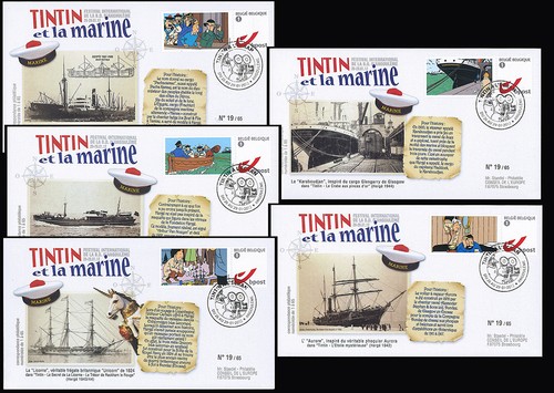 Fdc belgique tintin et - 5, "tintin