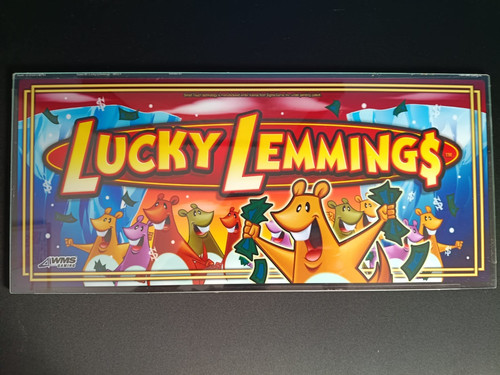 Plaque verre casino wms lucky - verre,