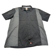 Chemise Dickies noire et grise manches courtes taille XXL #104e