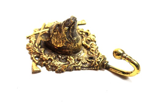 Patères bronze sanglier - bronze,