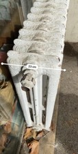 radiateur  en fonte motel rococo triple orné d une profondeur de 23 cm très rare