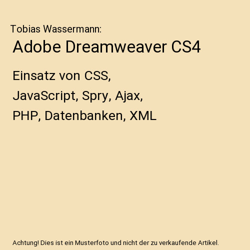 Adobe dreamweaver cs4 einsatz - dreamweaver,