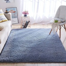 Tapis Salon Shaggy Descente de lit Chambre Grande Taille Tapis Moelleux Carpe...