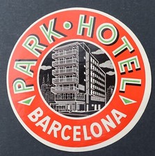 Ancienne étiquette PARK HOTEL