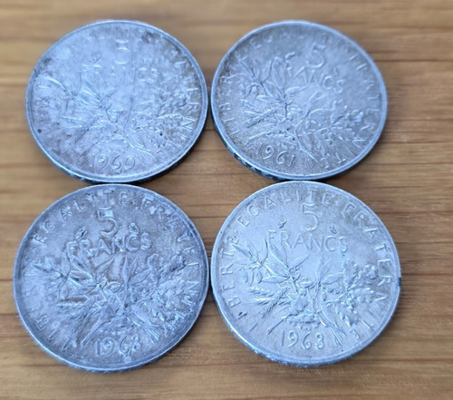 Lot pièces argent de - lot,