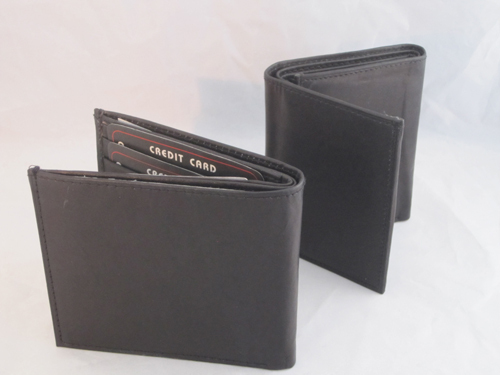 Hommes cuir portefeuille - cuir,