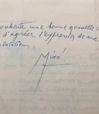 Joan MIRÓ - Sa collaboration avec le galeriste genevois Gérald Cramer (1958)