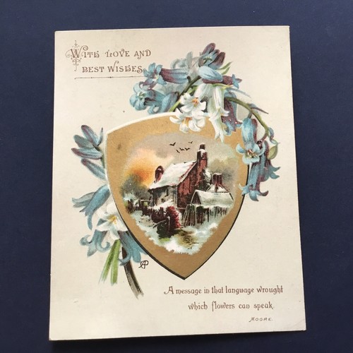 Christmas card last 19thc - christmas,