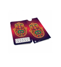 V-SYNDICATE GRINDER HAMSA RED - HACHOIR À TABAC PORTABLE AVEC SACHET