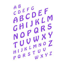 52 TAMPONS TRANSPARENTS ALPHABETS 2 TAILLES JOY CRAFTS  14x20cm (0368)