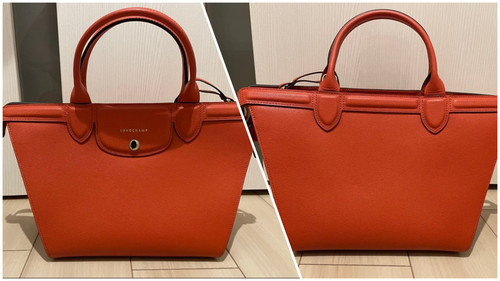 Longchamp pliage cuir - le,