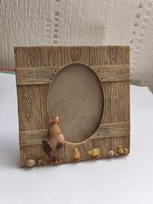Cadre "Poules" 13x13 cm, TBE