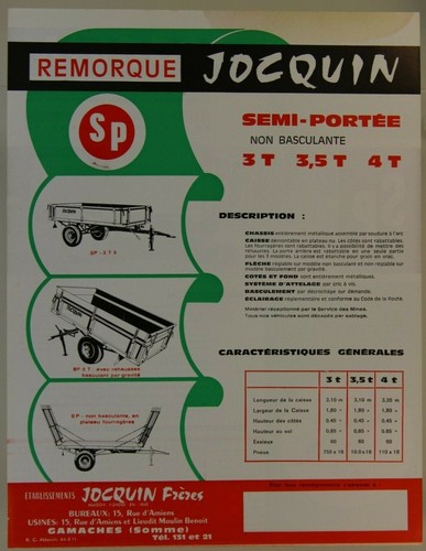 Prospectus brochure remorque - prospectus,