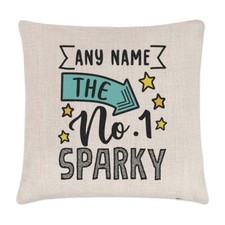 Housse De Coussin Personnalisée No.1 Sparky Meilleur Au Monde Merci Incroyable