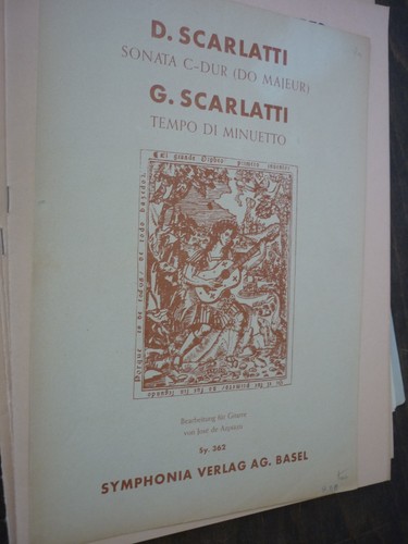 Partitions guitare scarlatti - partitions,