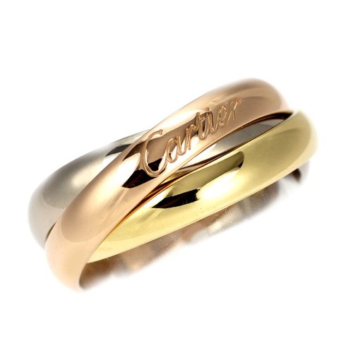 Bague cartier k18yg - cartier, k18yg/wg/pg