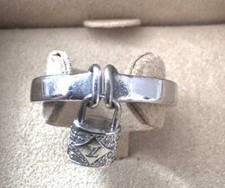 Bague Cadenas or gris et