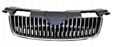 GRILLE PARE CHOCS avant CENTRE pour SKODA FABIA 2007-2010 CHROME