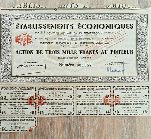 Action titre etablissements - titre,