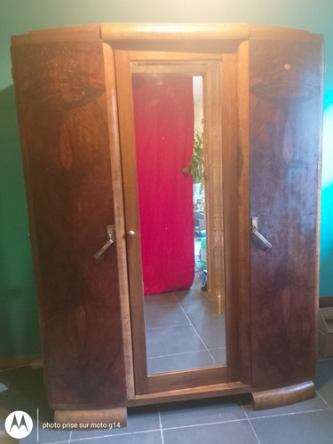 Armoire glace noyer - à, en
