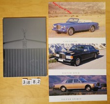 ROLLS ROYCE GAMME CORNICHE SILVER SPUR/ SPIRIT Prospectus Fr 40 + 3x2 pages 1987