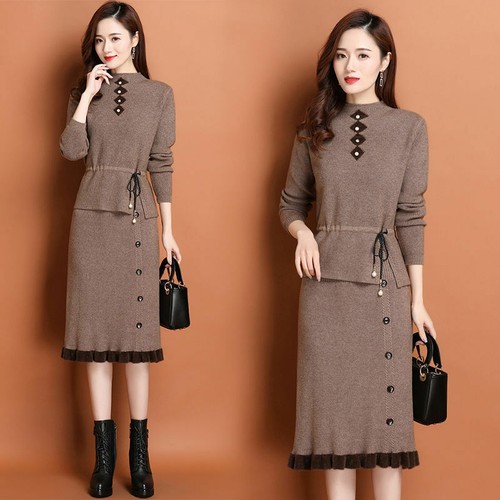 Automne femme tricot robe - automne,