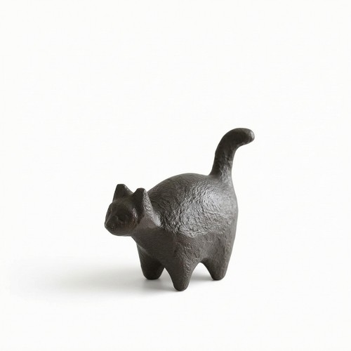 Chat fonte mat texturé - chat,
