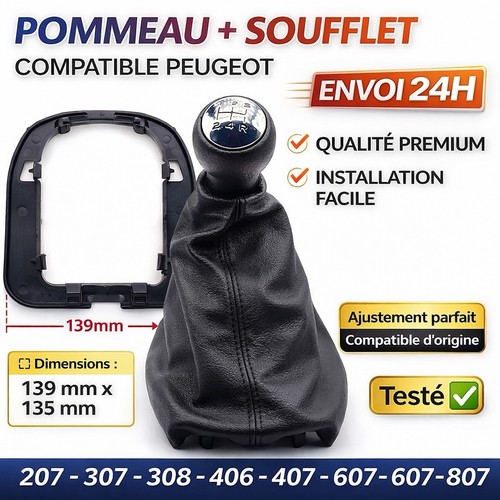 Pommeau vitesse soufflet - +,