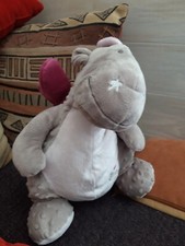 V2/DOUDOU Peluche Dragon NOUKIE'S COLLECTION VICTORIA ET LUCIE Gris Rose  H 40cm