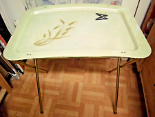 Table D'Appoint 50S 60S Avec Plateau Amovible Style Mid-Century Vintage