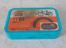 Vintage bicycle repair kit Rema Tip Top TT02 advertising plastic box Germany #2