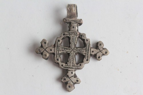 Ancienne croix pendentif copte - croix,