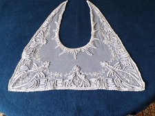 COL ANCIEN DENTELLE TULLE BRODE DEBUT 1900