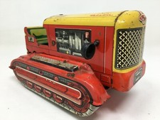 Jouet Tole Imprimée Tracteur FJ Vintage Toy Tin Plate 