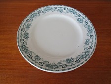 Plat Rond  Moulin des Loups & Hamage  Modèle  Athènes décor  vert foncé