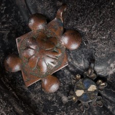 Deux pendants médiévaux de harnais - Haute Epoque Fibule Sceau  Medieval