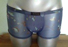 Boxer homme imprimé bleu taille M EMINENCE microfibres