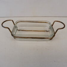 * RAVIER EN VERRE ARCOROC AVEC SUPPORT METAL ARGENTE