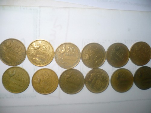 Lot pieces de monnaie - de,