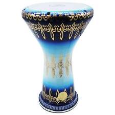 The 45.1cm Superbe Métallique Bleu Gawharet El Fan Darbuka Doumbek