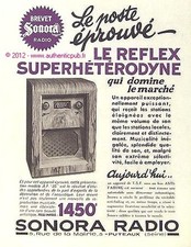 PUBLICITE ORIGINALE DE 1934