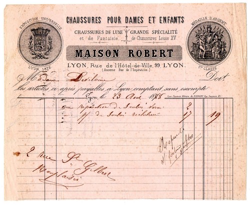 Facture année 1888 - 1888,