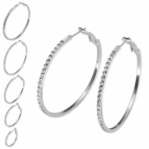 Paire argent créoles - 1,