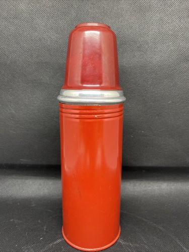 Thermos vintage rouge 22cm - vintage,