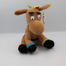 Peluche ane cheval marron avec - peluche,