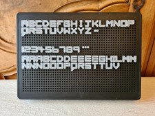 INSOLITE TABLEAU MEMO LED MESSAGE LETTRE / CHIFFRE LUMINEUX LAMPE LUMIERE 