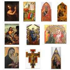 Vierge Marie Jésus toile Art huile peinture Poster Print mur photo Home Decor