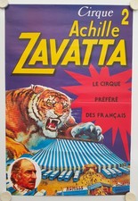 Affiche cirque achille zavatta - cirque,